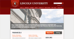 Desktop Screenshot of lincolnuca.edu